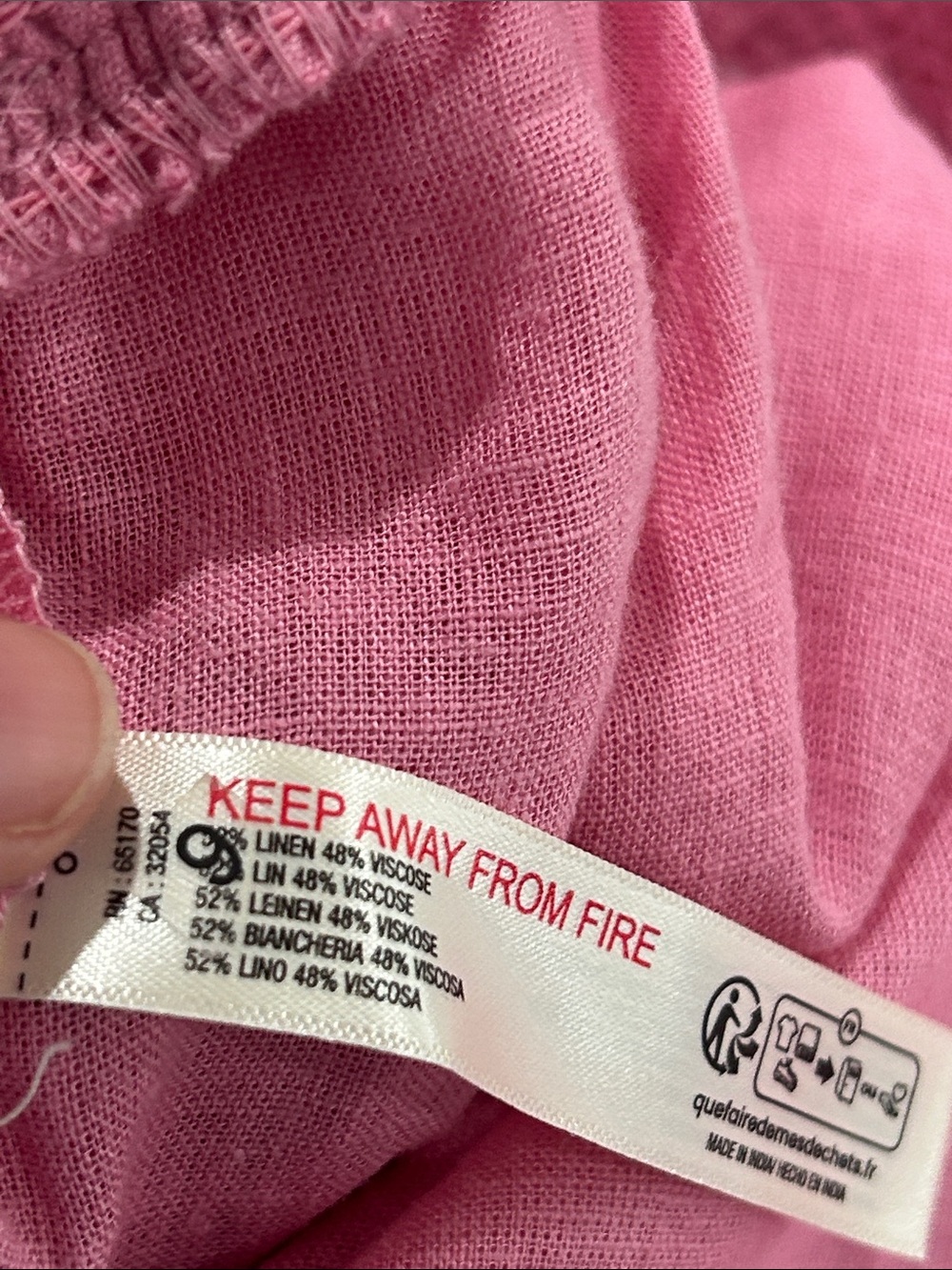 Anthropologie Pink Wide-Leg Pants - Picture 8 of 8